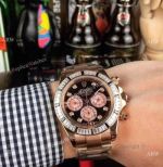 Replica Rolex Daytona Rose Gold Diamond Bezel Watches